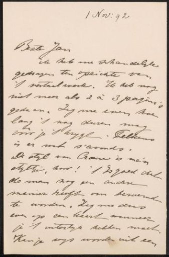 Letter to Jan Veth