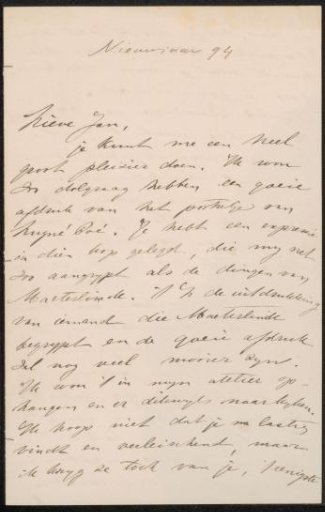 Letter to Jan Veth