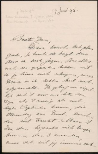 Letter to Jan Veth