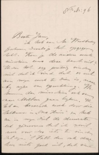 Letter to Jan Veth