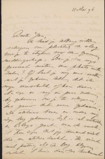 Letter to Jan Veth