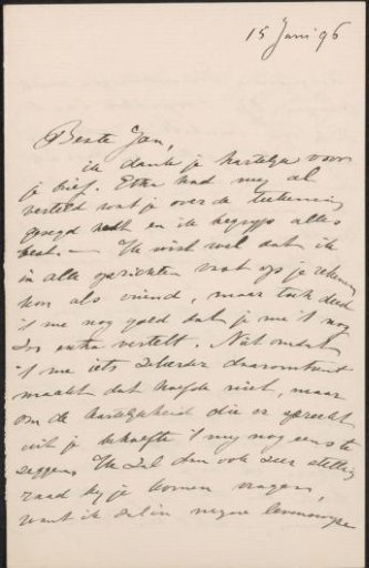 Letter to Jan Veth