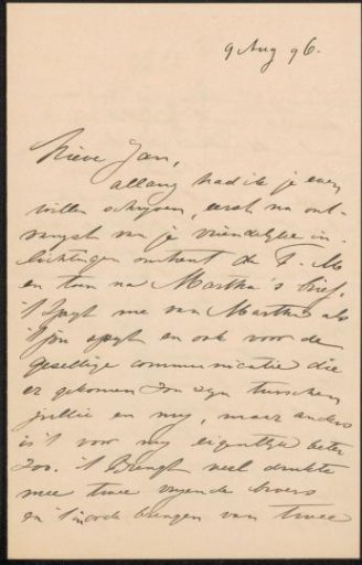 Letter to Jan Veth