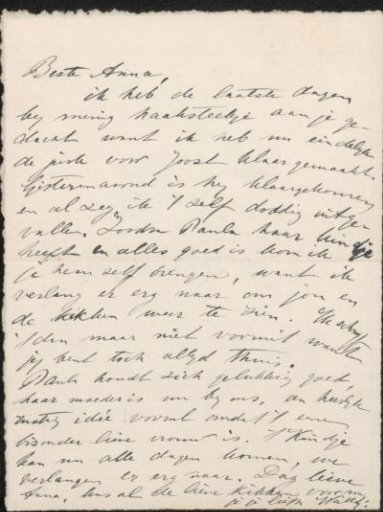 Letter to Anna Dorothea Dirks