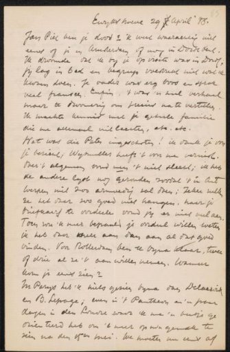 Letter to Jan Veth