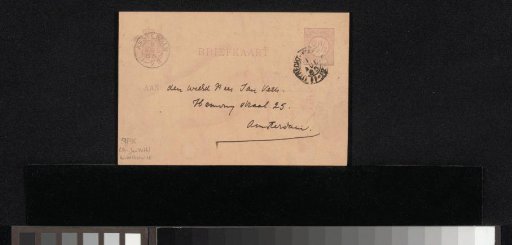 Postcard to Jan Veth
