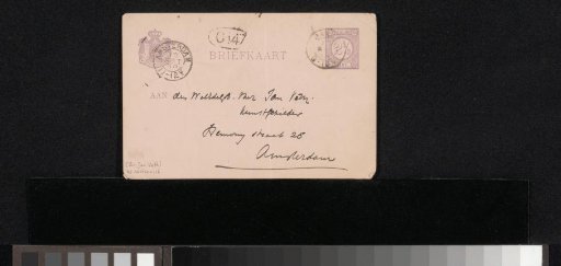 Postcard to Jan Veth