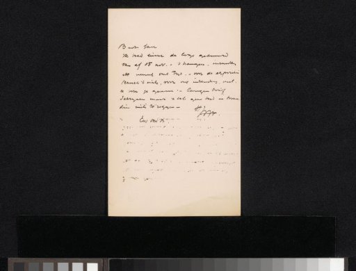 Letter to Jan Veth