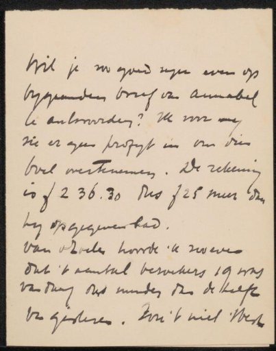 Letter to Jan Veth