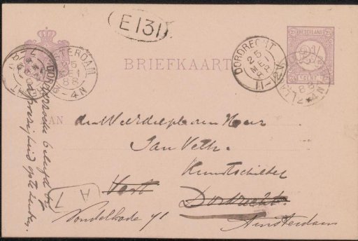 Postcard to Jan Veth