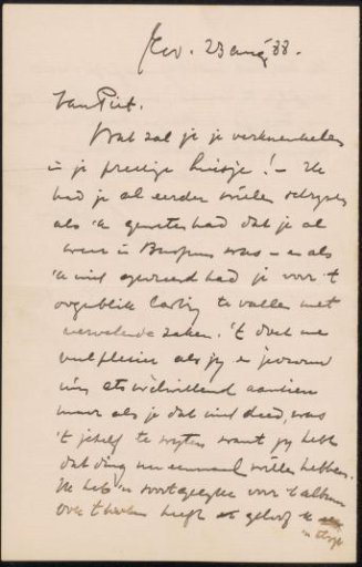 Letter to Jan Veth