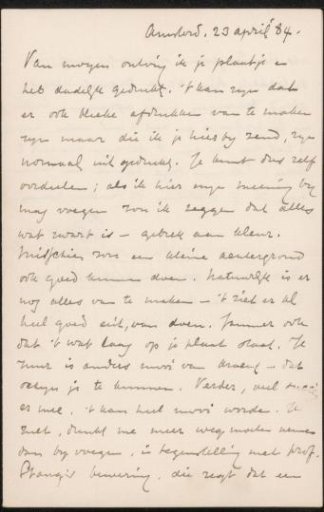 Letter to Jan Veth