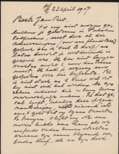 Letter to Jan Veth