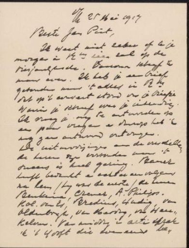 Letter to Jan Veth