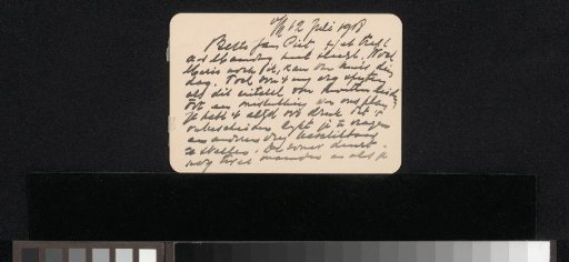 Letter to Jan Veth