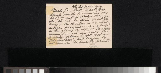 Letter to Jan Veth