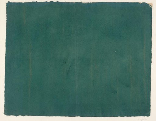 Sheet evenly painted in green