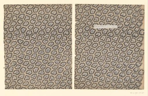 Two sheets with a scattered pattern of a rocky motif