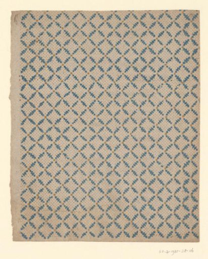 Sheet with a grid pattern on a continuous dotted ground
