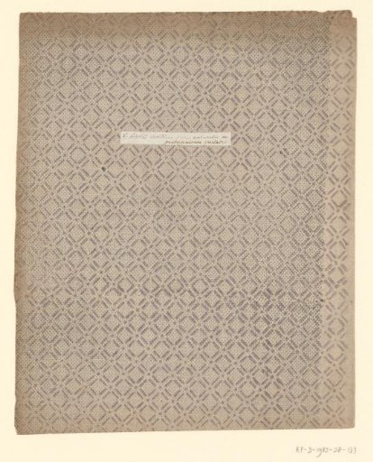 Sheet with a checkered pattern on a dotted ground