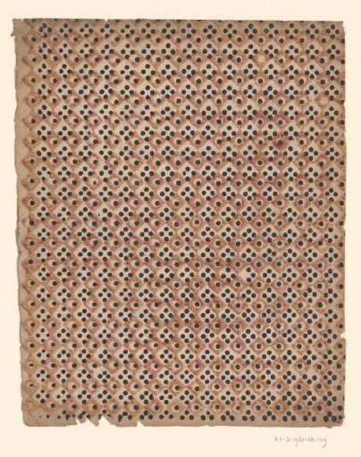 Tile with grid pattern with dots
