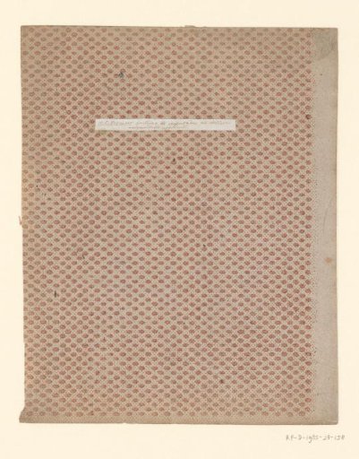 Tile with all-over pattern of oval motif with a dot ground