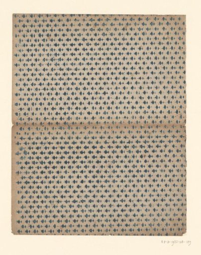 Tile with all-over pattern of round motif