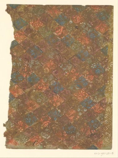Sheet with flowers and fruit