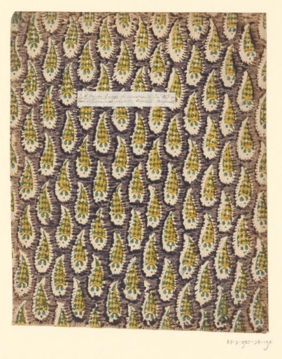 Sheet with all-over pattern of paisley motif