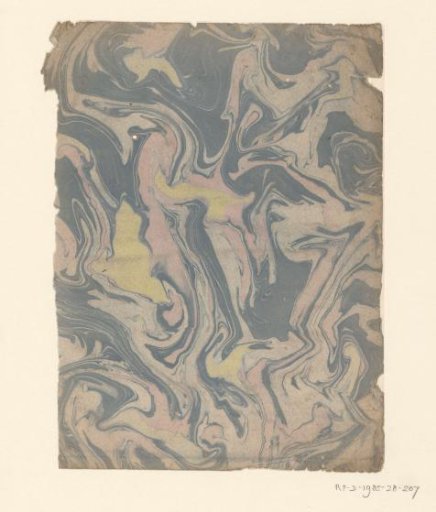 Fantasy marble in blue, pink and yellow