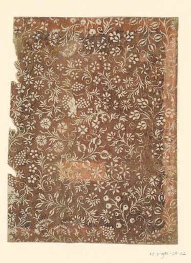 Sheet with flowers and fruit