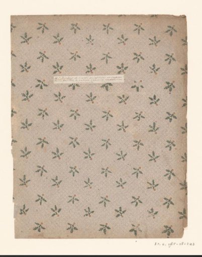 Sheet with a scattered pattern of a twig on a point ground