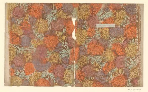 Sheet with flowers and buds