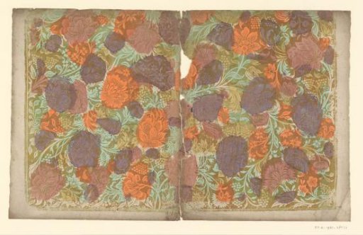 Sheet with flowers and fruit