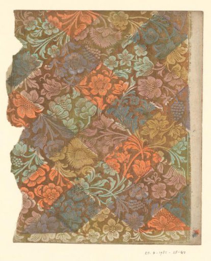 Sheet with Flowers and Fruits