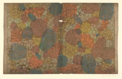 Sheet with flowers and fruit