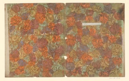 Sheet with vines and flowers