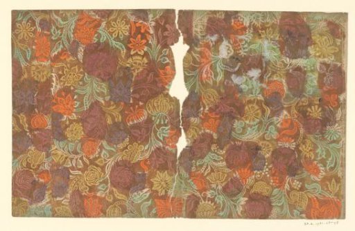 Sheet with flowers and fruit