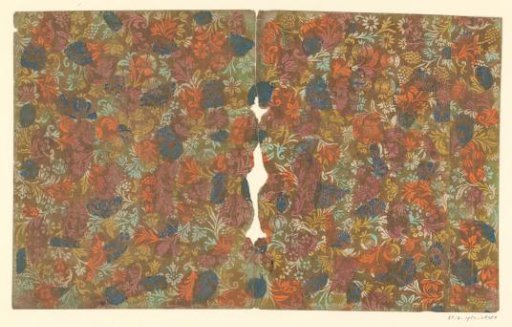 Sheet with flowers and fruit
