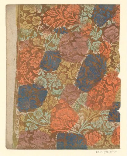 Sheet with flowers and fruit