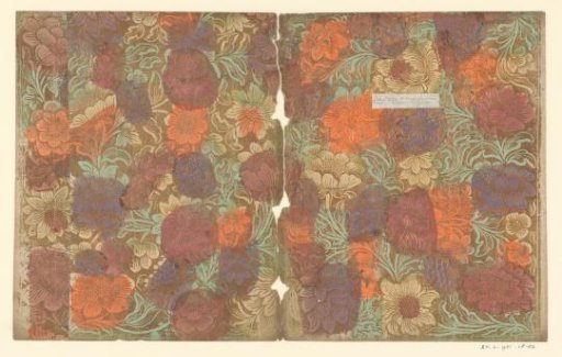 Sheet with flowers and fruit