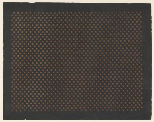 Sheet with a pattern of squares