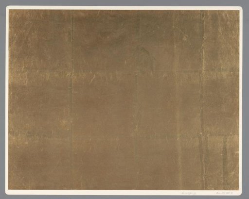 Sheet of plain gold-coloured metal paper