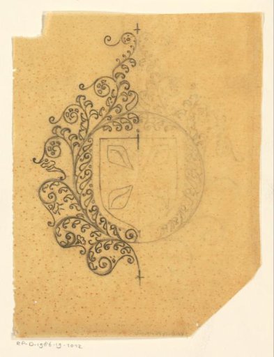 Coat of arms of Hilversum with floral ornaments