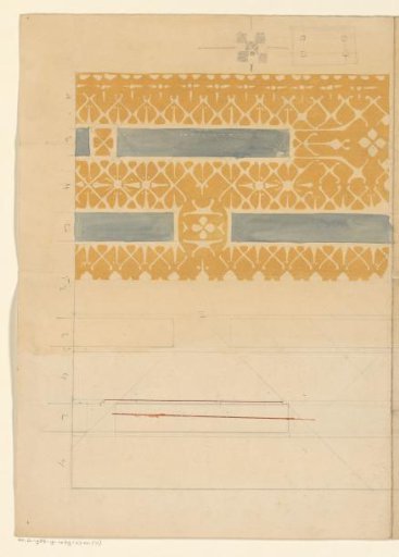 Design with frames and floral ornaments