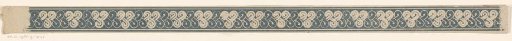 Border decoration with a pattern of braided ornaments