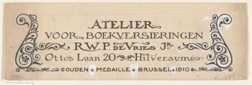 Vignette of the Atelier for Book Decoration in Hilversum