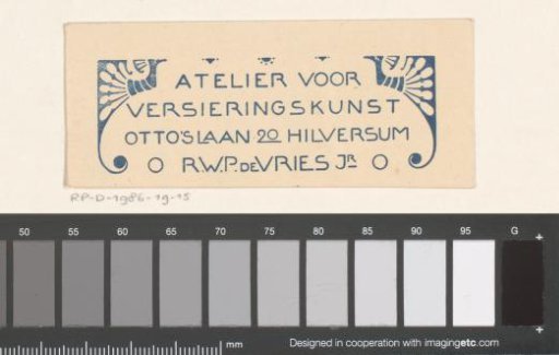Vignette of the Atelier for Decorative Arts in Hilversum