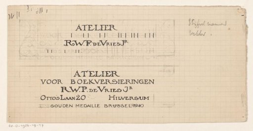 Vignette of the Atelier for Book Decoration in Hilversum