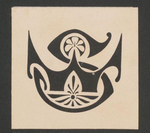 Vignette with monogram WS